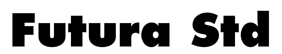Futura Std Extra Bold cкачати шрифт безкоштовно